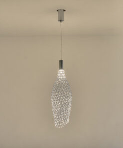 ΦΩΤΙΣΤΙΚΟ ΜΕΤΑΛΛΟ ΜΟΝΟΦΩΤΟ LED 7.6W 780Lm 3000K Φ200x1960mm ΑΣΗΜΙ ARTE ILLUMINA PERFORATO EUROLAMP – 144-15060