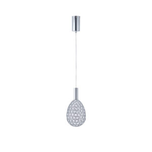 ΦΩΤΙΣΤΙΚΟ ΜΕΤΑΛΛΟ ΜΟΝΟΦΩΤΟ ΟΒΑΛ LED 6.3W 648Lm 3000K Φ140x1588mm ΑΣΗΜΙ ARTE ILLUMINA PERFORATO EUROLAMP – 144-15064