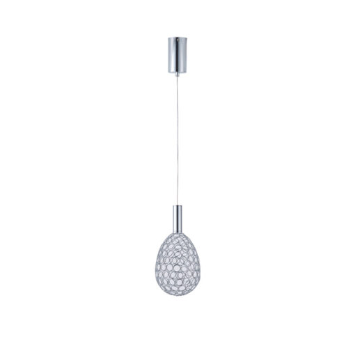 ΦΩΤΙΣΤΙΚΟ ΜΕΤΑΛΛΟ ΜΟΝΟΦΩΤΟ ΟΒΑΛ LED 6.3W 648Lm 3000K Φ140x1588mm ΑΣΗΜΙ ARTE ILLUMINA PERFORATO EUROLAMP – 144-15064