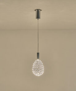 ΦΩΤΙΣΤΙΚΟ ΜΕΤΑΛΛΟ ΜΟΝΟΦΩΤΟ ΟΒΑΛ LED 6.3W 648Lm 3000K Φ140x1588mm ΑΣΗΜΙ ARTE ILLUMINA PERFORATO EUROLAMP – 144-15064