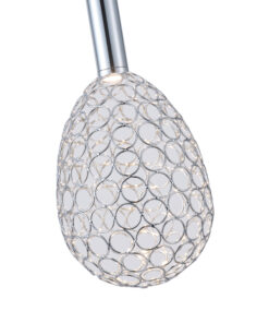 ΦΩΤΙΣΤΙΚΟ ΜΕΤΑΛΛΟ ΜΟΝΟΦΩΤΟ ΟΒΑΛ LED 6.3W 648Lm 3000K Φ140x1588mm ΑΣΗΜΙ ARTE ILLUMINA PERFORATO EUROLAMP – 144-15064