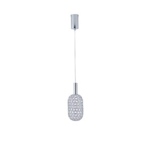 ΦΩΤΙΣΤΙΚΟ ΜΕΤΑΛΛΟ ΜΟΝΟΦΩΤΟ LED 6.3W 648Lm 3000K Φ130X1588mm ΑΣΗΜΙ ARTE ILLUMINA PERFORATO EUROLAMP – 144-15066