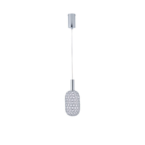 ΦΩΤΙΣΤΙΚΟ ΜΕΤΑΛΛΟ ΜΟΝΟΦΩΤΟ LED 6.3W 648Lm 3000K Φ130X1588mm ΑΣΗΜΙ ARTE ILLUMINA PERFORATO EUROLAMP – 144-15066