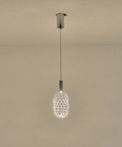 ΦΩΤΙΣΤΙΚΟ ΜΕΤΑΛΛΟ ΜΟΝΟΦΩΤΟ LED 6.3W 648Lm 3000K Φ130X1588mm ΑΣΗΜΙ ARTE ILLUMINA PERFORATO EUROLAMP – 144-15066