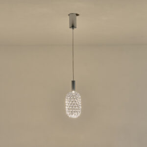 ΦΩΤΙΣΤΙΚΟ ΜΕΤΑΛΛΟ ΜΟΝΟΦΩΤΟ LED 6.3W 648Lm 3000K Φ130X1588mm ΑΣΗΜΙ ARTE ILLUMINA PERFORATO EUROLAMP – 144-15066
