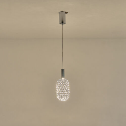 ΦΩΤΙΣΤΙΚΟ ΜΕΤΑΛΛΟ ΜΟΝΟΦΩΤΟ LED 6.3W 648Lm 3000K Φ130X1588mm ΑΣΗΜΙ ARTE ILLUMINA PERFORATO EUROLAMP – 144-15066