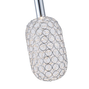 ΦΩΤΙΣΤΙΚΟ ΜΕΤΑΛΛΟ ΜΟΝΟΦΩΤΟ LED 6.3W 648Lm 3000K Φ130X1588mm ΑΣΗΜΙ ARTE ILLUMINA PERFORATO EUROLAMP – 144-15066