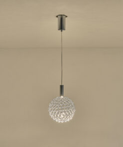 ΦΩΤΙΣΤΙΚΟ ΜΕΤΑΛΛΟ ΜΟΝΟΦΩΤΟ ΟΒΑΛ LED 6.3W 648Lm 3000K Φ250x1388mm AΣΗΜΙ ARTE ILLUMINA PERFORATO EUROLAMP – 144-15070