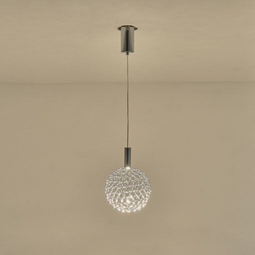 ΦΩΤΙΣΤΙΚΟ ΜΕΤΑΛΛΟ ΜΟΝΟΦΩΤΟ ΟΒΑΛ LED 6.3W 648Lm 3000K Φ250x1388mm AΣΗΜΙ ARTE ILLUMINA PERFORATO EUROLAMP – 144-15070
