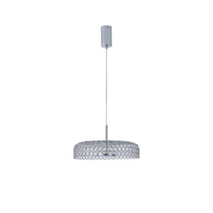 ΦΩΤΙΣΤΙΚΟ ΚΡΕΜΑΣΤΟ ΜΕΤΑΛΛΟ ΜΟΝΟΦΩΤΟ LED 10W 1080Lm 3000K Φ350x1390mm ΑΣΗΜΙ ARTE ILLUMINA PERFORATO EUROLAMP – 144-15072