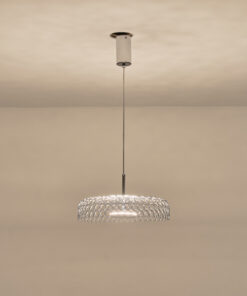 ΦΩΤΙΣΤΙΚΟ ΚΡΕΜΑΣΤΟ ΜΕΤΑΛΛΟ ΜΟΝΟΦΩΤΟ LED 10W 1080Lm 3000K Φ350x1390mm ΑΣΗΜΙ ARTE ILLUMINA PERFORATO EUROLAMP – 144-15072