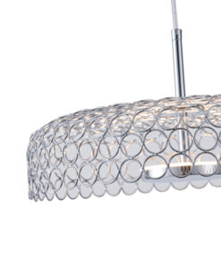 ΦΩΤΙΣΤΙΚΟ ΚΡΕΜΑΣΤΟ ΜΕΤΑΛΛΟ ΜΟΝΟΦΩΤΟ LED 10W 1080Lm 3000K Φ350x1390mm ΑΣΗΜΙ ARTE ILLUMINA PERFORATO EUROLAMP – 144-15072