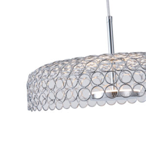 ΦΩΤΙΣΤΙΚΟ ΚΡΕΜΑΣΤΟ ΜΕΤΑΛΛΟ ΜΟΝΟΦΩΤΟ LED 10W 1080Lm 3000K Φ350x1390mm ΑΣΗΜΙ ARTE ILLUMINA PERFORATO EUROLAMP – 144-15072