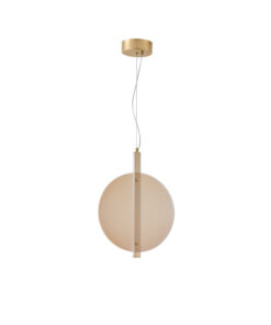 ΦΩΤΙΣΤΙΚΟ ΚΡΕΜΑΣΤΟ ΜΕΤΑΛΛΟ-ΓΥΑΛΙ LED 12.6W 1500Lm 3000K Φ300x2944mm ΜΕΛΙ ARTE ILLUMINA DISC EUROLAMP – 144-15085