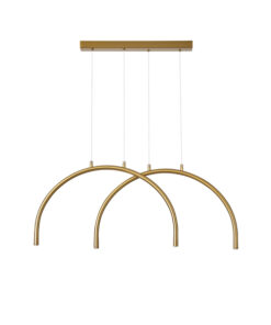 ΦΩΤΙΣΤΙΚΟ ΚΡΕΜΑΣΤΟ AΛΟΥΜΙΝΙΟ-METAΛΛΟ 10W 896Lm 3000K 840x20x330mm MΠΡΟΝΖΕ ARTE ILLUMINA APSIS EUROLAMP – 144-18033