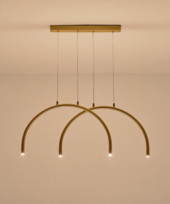 ΦΩΤΙΣΤΙΚΟ ΚΡΕΜΑΣΤΟ AΛΟΥΜΙΝΙΟ-METAΛΛΟ 10W 896Lm 3000K 840x20x330mm MΠΡΟΝΖΕ ARTE ILLUMINA APSIS EUROLAMP – 144-18033