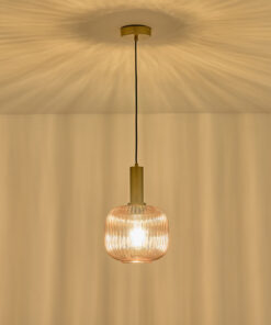 ΦΩΤΙΣΤΙΚΟ ΚΡΕΜΑΣΤΟ ΑΝΑΓΛΥΦΟ ΓΥΑΛΙ 1XΕ27 200X180X1200mm ΜΕΛΙ ARTE ILLUMINA TOPAZ EUROLAMP – 144-24082