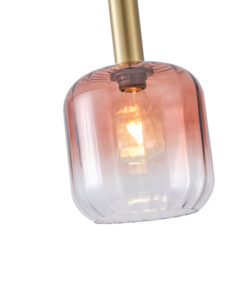 ΦΩΤΙΣΤΙΚΟ ΚΡΕΜΑΣΤΟ ΑΝΑΓΛΥΦΟ ΓΥΑΛΙ 1XΕ27 200X210mmX160cm ΜΕΛΙ ARTE ILLUMINA TOPAZ EUROLAMP – 144-24087