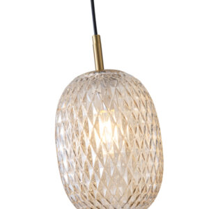 ΦΩΤΙΣΤΙΚΟ ΚΡΕΜΑΣΤΟ ΓΥΑΛΙ 1XE27  150X230mm ΛΕΥΚΟ ARTE ILLUMINA CANDY EUROLAMP – 144-24101