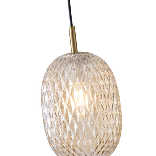 ΦΩΤΙΣΤΙΚΟ ΚΡΕΜΑΣΤΟ ΓΥΑΛΙ 1XE27  150X230mm ΛΕΥΚΟ ARTE ILLUMINA CANDY EUROLAMP – 144-24101
