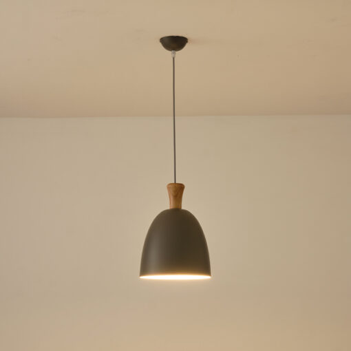 ΦΩΤΙΣΤΙΚΟ ΚΡΕΜΑΣΤΟ ΜΕΤΑΛΛΟ 1XΕ27 230X230mm ΓΚΡΙ ARTE ILLUMINA SIMPLO EUROLAMP – 144-24121