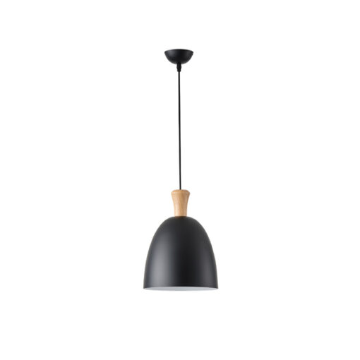 ΦΩΤΙΣΤΙΚΟ ΚΡΕΜΑΣΤΟ ΜΕΤΑΛΛΟ 1XΕ27 230X230mm ΜΑΥΡΟ ARTE ILLUMINA SIMPLO EUROLAMP – 144-24123