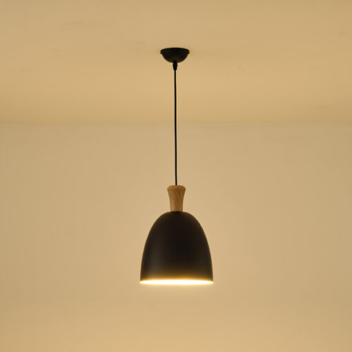ΦΩΤΙΣΤΙΚΟ ΚΡΕΜΑΣΤΟ ΜΕΤΑΛΛΟ 1XΕ27 230X230mm ΜΑΥΡΟ ARTE ILLUMINA SIMPLO EUROLAMP – 144-24123