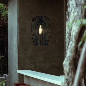 ΦΩΤΙΣΤΙΚΟ ΚΡΕΜΑΣΤΟ ΜΟΝΟΦΩΤΟ Ε27 Φ245X245 ΜΑΥΡΟ ARTE ILLUMINA EUROLAMP – 144-28500