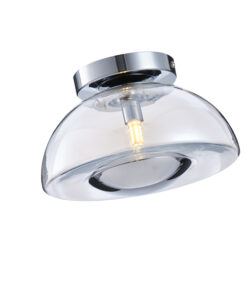 ΠΛΑΦΟΝΙΕΡΑ ΓΥΑΛΙΝΗ G9 230X230X150mm ΑΣΗΜΙ ARTE ILLUMINA CLEAR EUROLAMP – 144-28523