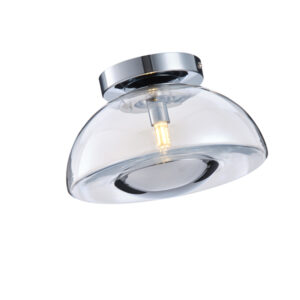 ΠΛΑΦΟΝΙΕΡΑ ΓΥΑΛΙΝΗ G9 230X230X150mm ΑΣΗΜΙ ARTE ILLUMINA CLEAR EUROLAMP – 144-28523