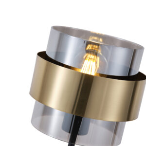 ΦΩΤΙΣΤΙΚΟ ΕΠΙΤΡΑΠΕΖΙΟ 1XE27 180X415mm ΜΑΥΡΟ-ΧΡΥΣΟ ARTE ILLUMINA RELIAC EUROLAMP – 144-28543