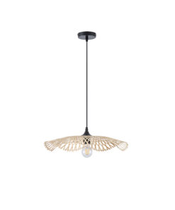 ΦΩΤΙΣΤΙΚΟ ΚΡΕΜΑΣΤΟ BAMBOO 1XE27 475X1160mm ΜΠΕΖ ARTE ILLUMINA CROSSLINE EUROLAMP – 144-31010