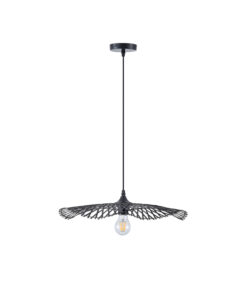 ΦΩΤΙΣΤΙΚΟ ΚΡΕΜΑΣΤΟ BAMBOO 1XE27 475X1160mm ΜΑΥΡΟ ARTE ILLUMINA CROSSLINE EUROLAMP – 144-31011