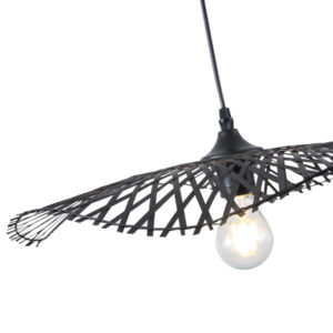 ΦΩΤΙΣΤΙΚΟ ΚΡΕΜΑΣΤΟ BAMBOO 1XE27  475X1160mm ΜΑΥΡΟ ARTE ILLUMINA CROSSLINE EUROLAMP – 144-31011