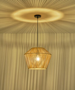 ΦΩΤΙΣΤΙΚΟ ΚΡΕΜΑΣΤΟ ΡΑΤΤΑΝ 1XE27 400X1320mm ΚΑΦΕ ARTE ILLUMINA VENTO EUROLAMP – 144-32010