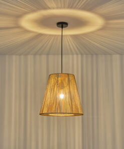 ΦΩΤΙΣΤΙΚΟ ΚΡΕΜΑΣΤΟ ΡΑΤΤΑΝ 1XE27 380X1350mm ΚΑΦΕ ARTE ILLUMINA VENTO EUROLAMP – 144-32011