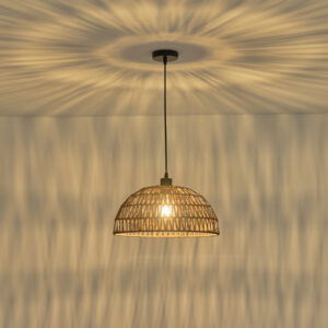 ΦΩΤΙΣΤΙΚΟ ΚΡΕΜΑΣΤΟ ΡΑΤΤΑΝ 1XE27  390Χ1270mm ΚΑΦΕ ARTE ILLUMINA VENTO EUROLAMP – 144-32014