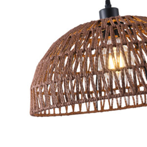 ΦΩΤΙΣΤΙΚΟ ΚΡΕΜΑΣΤΟ ΡΑΤΤΑΝ 1XE27  390Χ1270mm ΚΑΦΕ ARTE ILLUMINA VENTO EUROLAMP – 144-32014