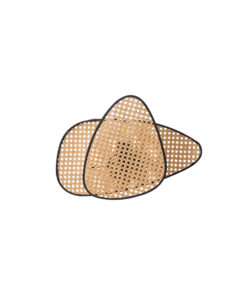 ΑΠΛΙΚΑ ΤΟΙΧΟΥ ΡΑΤΤΑΝ 1XE27 430Χ300mm ΚΑΦΕ-ΜΑΥΡΟ ARTE ILLUMINA KAI EUROLAMP – 144-33036