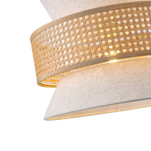 ΦΩΤΙΣΤΙΚΟ ΚΡΕΜΑΣΤΟ ΥΦΑΣΜΑ 1XE27  X1260mm ΜΠΕΖ-ΜΑΤ ΛΕΥΚΟ ARTE ILLUMINA ISLA EUROLAMP – 144-33051