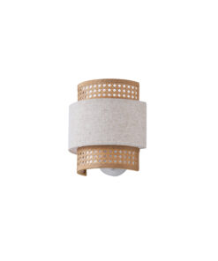 ΑΠΛΙΚΑ ΤΟΙΧΟΥ ΥΦΑΣΜΑ 1XE27 260X460mm MΠΕΖ-ΜΑΤ ΛΕΥΚΟ ARTE ILLUMINA ISLA EUROLAMP – 144-33053