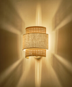 ΑΠΛΙΚΑ ΤΟΙΧΟΥ ΥΦΑΣΜΑ 1XE27 260X460mm MΠΕΖ-ΜΑΤ ΛΕΥΚΟ ARTE ILLUMINA ISLA EUROLAMP – 144-33053