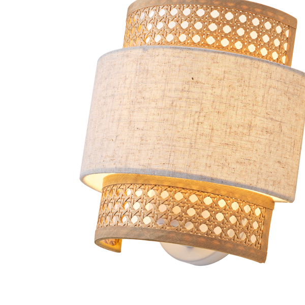 ΑΠΛΙΚΑ ΤΟΙΧΟΥ ΥΦΑΣΜΑ 1XE27 260X460mm MΠΕΖ-ΜΑΤ ΛΕΥΚΟ ARTE ILLUMINA ISLA EUROLAMP – 144-33053