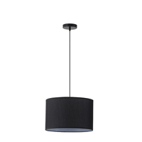 ΦΩΤΙΣΤΙΚΟ ΚΡΕΜΑΣΤΟ ΥΦΑΣΜΑ 1XΕ27 Φ380ΧH240mm ΜΑΥΡΟ ARTE ILLUMINA SOHO EUROLAMP – 144-33069