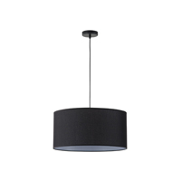 ΦΩΤΙΣΤΙΚΟ ΚΡΕΜΑΣΤΟ ΥΦΑΣΜΑ 1XΕ27 Φ530Χ260mm  ΜΑΥΡΟ ARTE ILLUMINA SOHO EUROLAMP – 144-33072