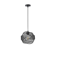 ΦΩΤΙΣΤΙΚΟ ΚΡΕΜΑΣΤΟ ΜΕΤΑΛΛΟ 1xΕ27 450X450X1340mm ΜΑΥΡΟ ARTE ILLUMINA OGGI EUROLAMP – 144-46013