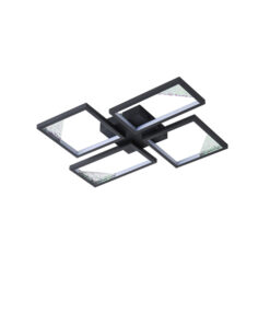 ΦΩΤΙΣΤΙΚΟ ΟΡΟΦΗΣ AΛΟΥΜΙΝΙΟ LED 36W 1200Lm 3000K 450X580X55mm AΣΗΜΙ ARTE ILLUMINA SQUARE EUROLAMP – 144-46060