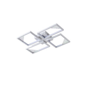 ΦΩΤΙΣΤΙΚΟ ΟΡΟΦΗΣ ΑΛΟΥΜΙΝΙΟ LED 36W 900Lm 3000K 450X580X55mm ΜΑΥΡΟ ARTE ILLUMINA SQUARE EUROLAMP – 144-46061