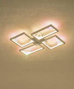 ΦΩΤΙΣΤΙΚΟ ΟΡΟΦΗΣ ΑΛΟΥΜΙΝΙΟ LED 36W 900Lm 3000K 450X580X55mm ΜΑΥΡΟ ARTE ILLUMINA SQUARE EUROLAMP – 144-46061