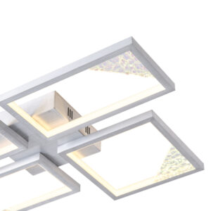 ΦΩΤΙΣΤΙΚΟ ΟΡΟΦΗΣ ΑΛΟΥΜΙΝΙΟ LED 36W 900Lm 3000K 450X580X55mm ΜΑΥΡΟ ARTE ILLUMINA SQUARE EUROLAMP – 144-46061